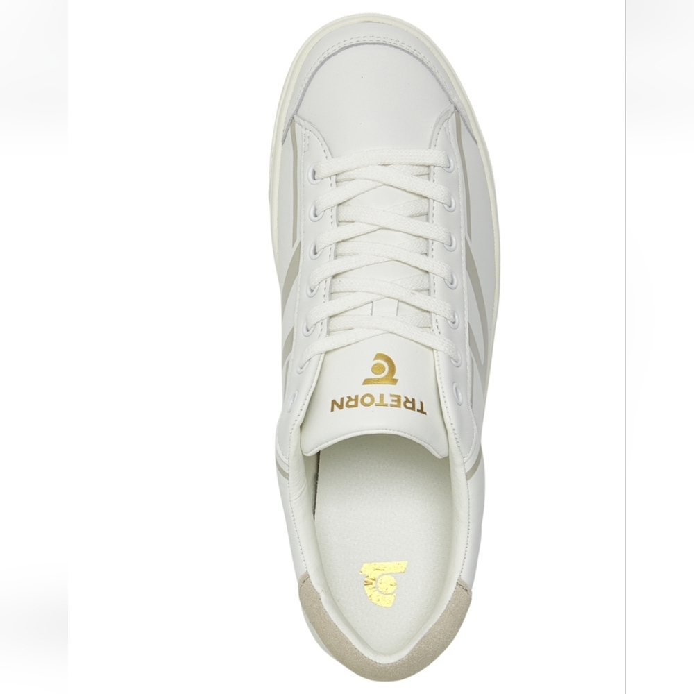 NWT Women's Tretorn Hopper White and Gold Sneakers - Picture 4 of 9